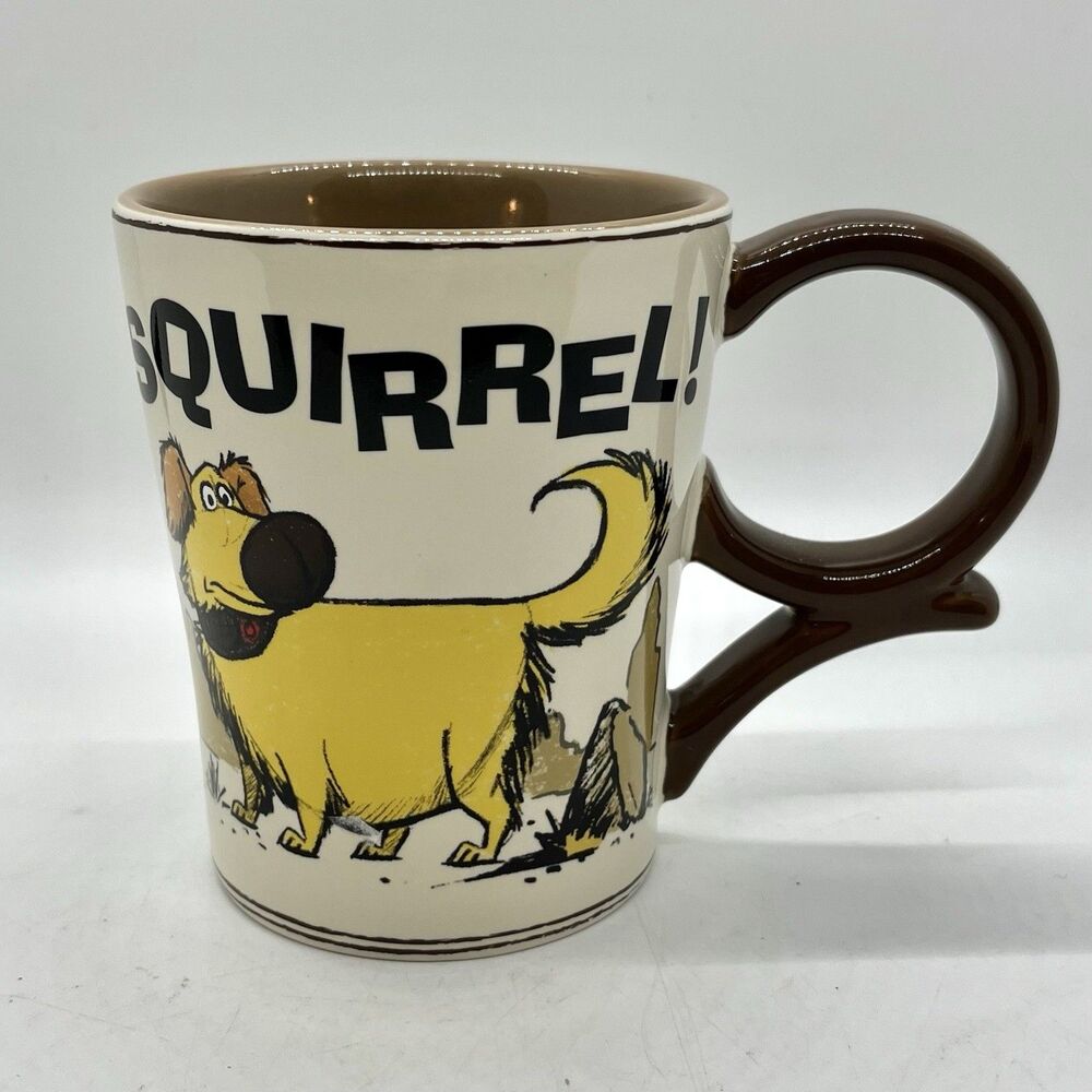 Disney Parks Pixar Fest Up Dug Dog Squirrel Kevin Ceramic Coffee Tea Mug Cup
